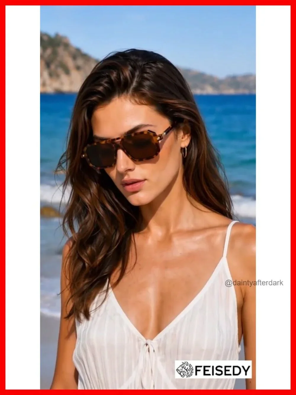Square 70s Flat Aviator Sunglasses Retro Stylish Frame UV400 Protection